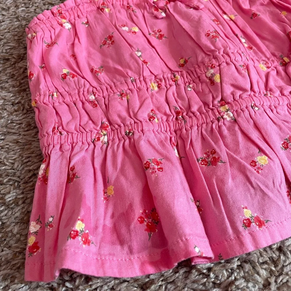 Old Navy Pink Floral tank Top NWT